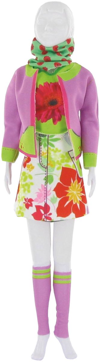 Dress Your Doll - Making Couture Outfit kit Candy Flower - Voor pop van 29cm - PN-0164641