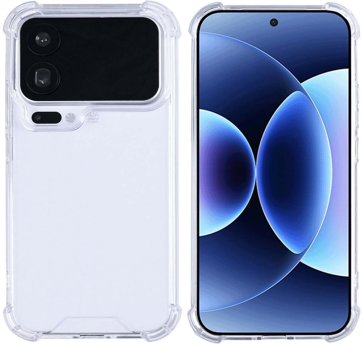 Rixus Anti-Burst Case For Xiaomi 17 Pro Max Transparent