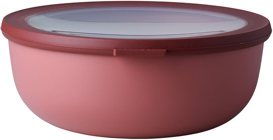 Mepal - Multi bol Cirqula rond 2250 ml - Mag au congélateur, au micro-ondes et au lave-vaisselle - Mauve vif - Convient comme récipient de préparation de repas, récipient frais, boîte de rangement