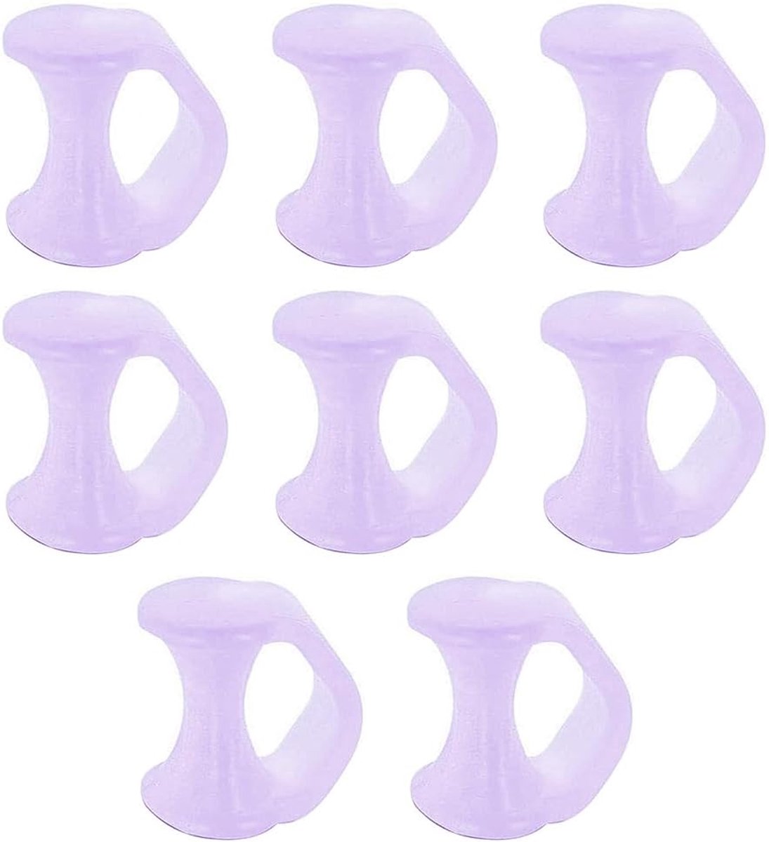 Allecto plus - Set van 4 siliconen teenafscheiders voor teenspreider en drukverlichting