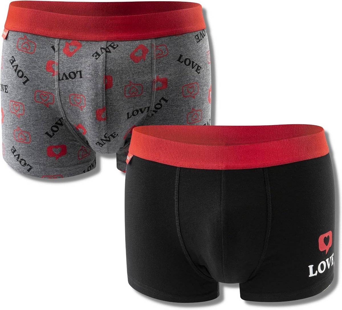 Stijlvolle Boxershorts voor Mannen - 2 Stuks, 4 Maten - Trendy Ondergoed Geschenk