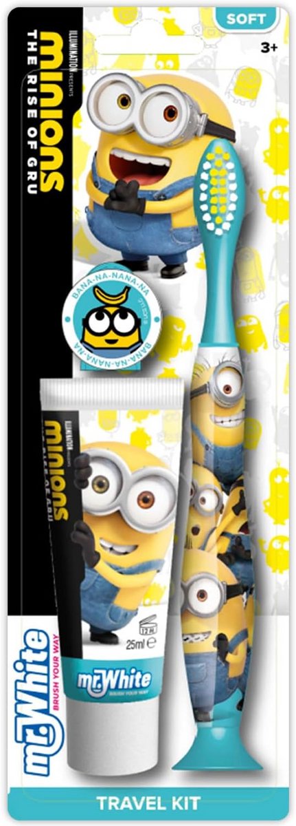 Handtandenborstel met Zuignap en Tandpasta 25 ml voor Kinderen