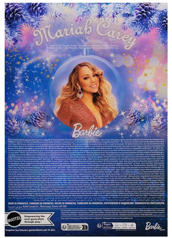 Barbie Mariah Carey Kerstpop Rood van Barbie — afbeelding 4