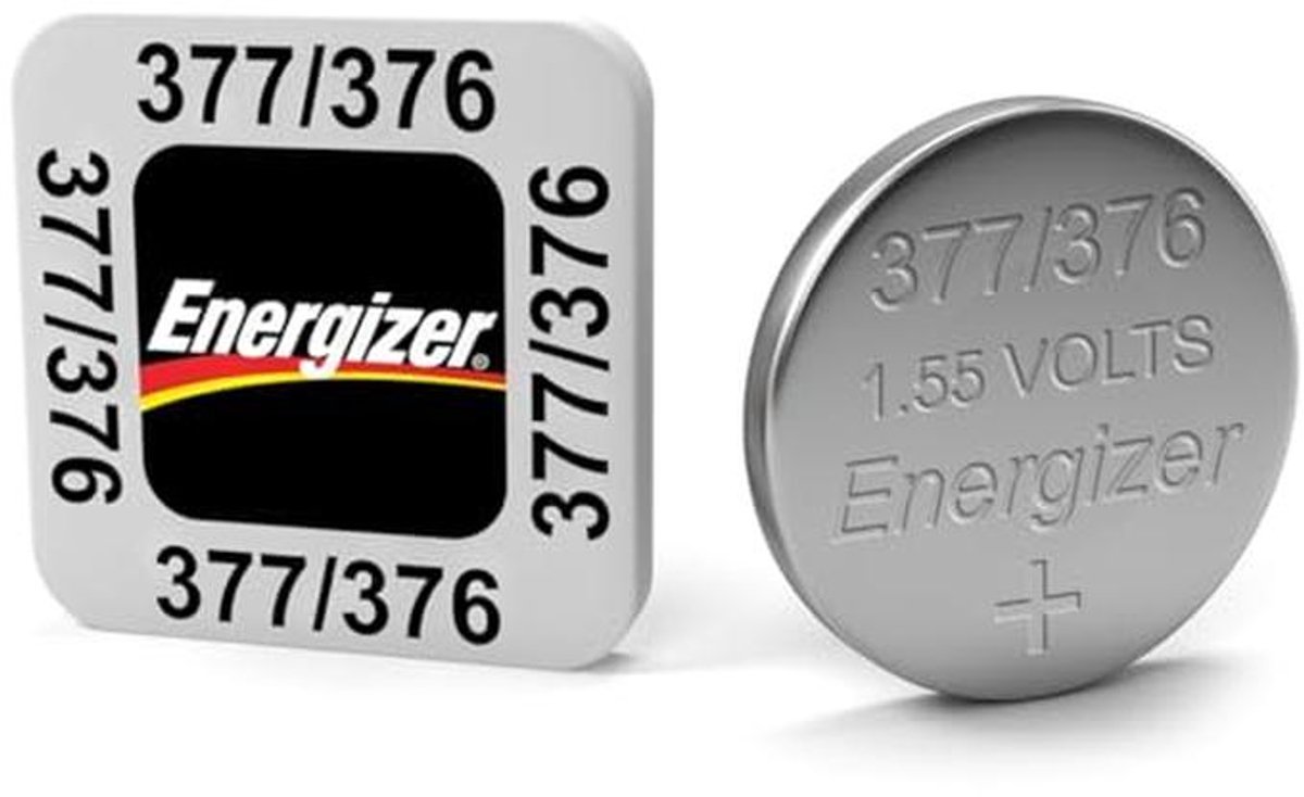 Zilveroxide Horloge Batterij 377/376 1.55V - Pack van 2
