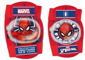 Marvel Spider-man Beschermset 4-delig Junior Rood Maat S