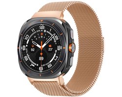 Milanees magnetisch bandje - Geschikt voor Samsung Galaxy Watch Ultra (2024/2025) - Rosé Goud