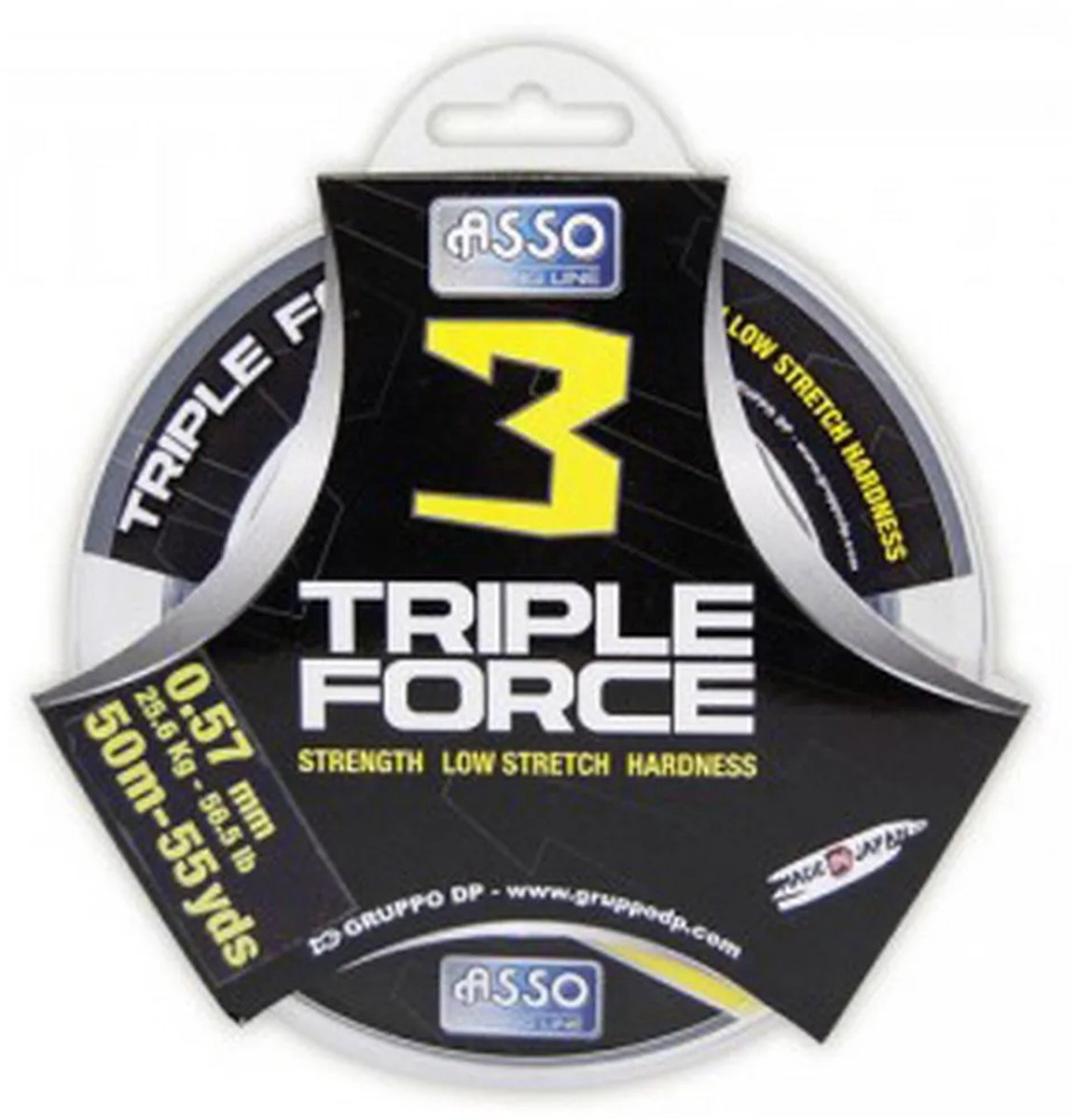 Asso Triple Force 50 M Monofilament Transparant 0.117 mm