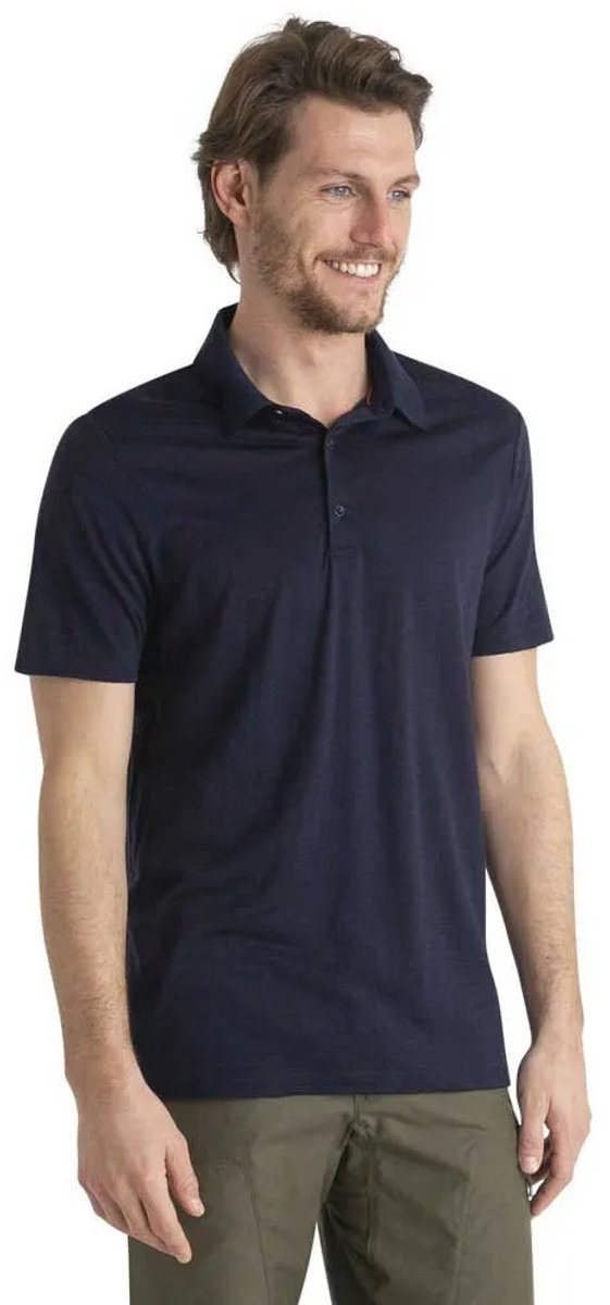 Icebreaker Merino 150 Tech Lite Iii Korte Mouw Poloshirt Blauw XS Man