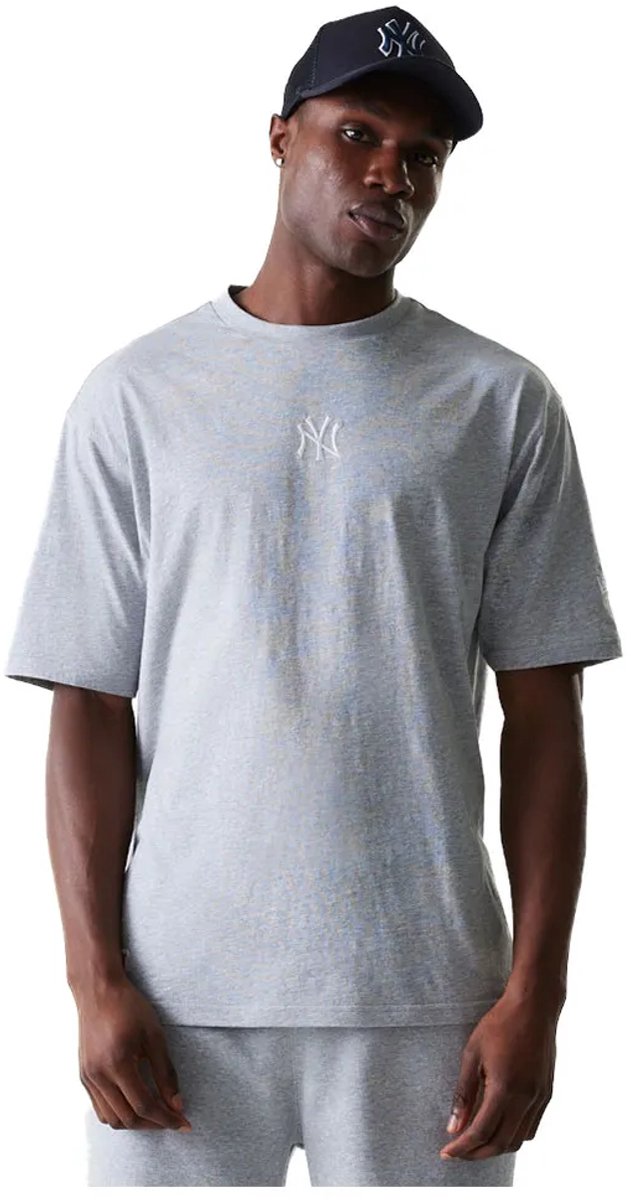 New Era Mlb Le Midi New York Yankees T-shirt Met Korte Mouwen Man Vrouw Grijs