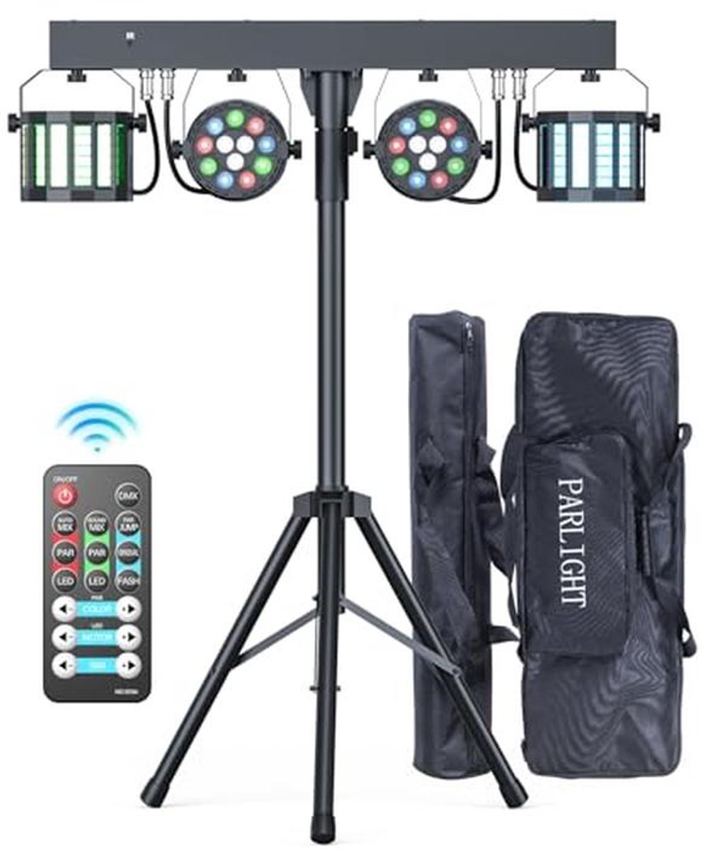 60W RGBW Derby Disco Lichtset met DJ-Lichtinstallatie en Afstandsbediening