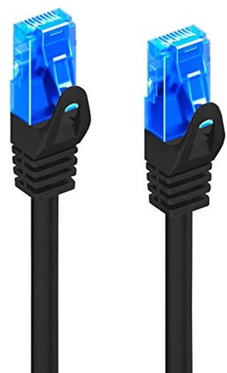 Netwerkkabel Cat 5e U/UTP 3 meter, 2x RJ45-stekker, zwart