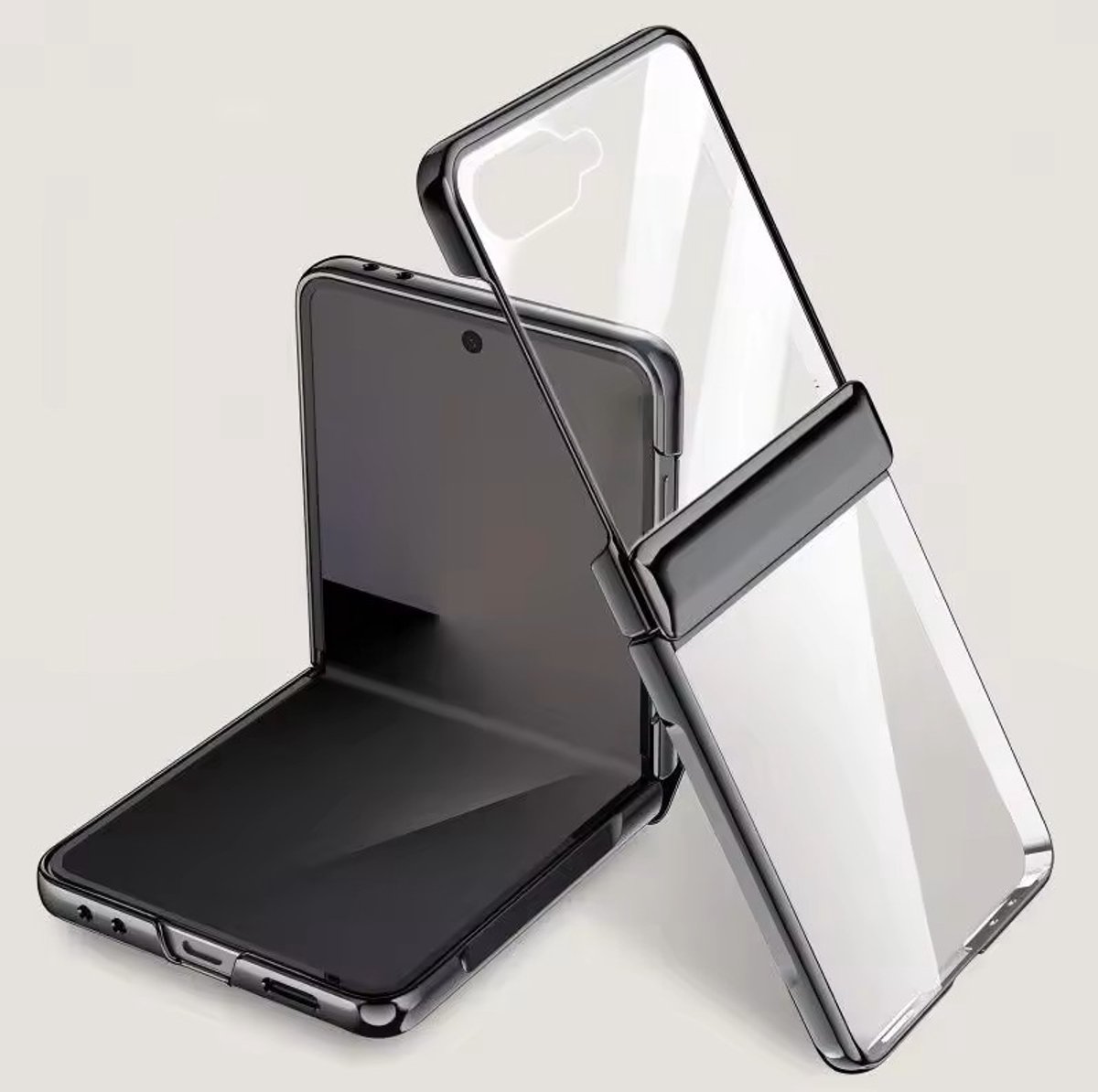 Samsung Galaxy Z Flip 7 Hoesje – Transparant – Geschikt voor Z Flip 7 – Met Scharnierbescherming