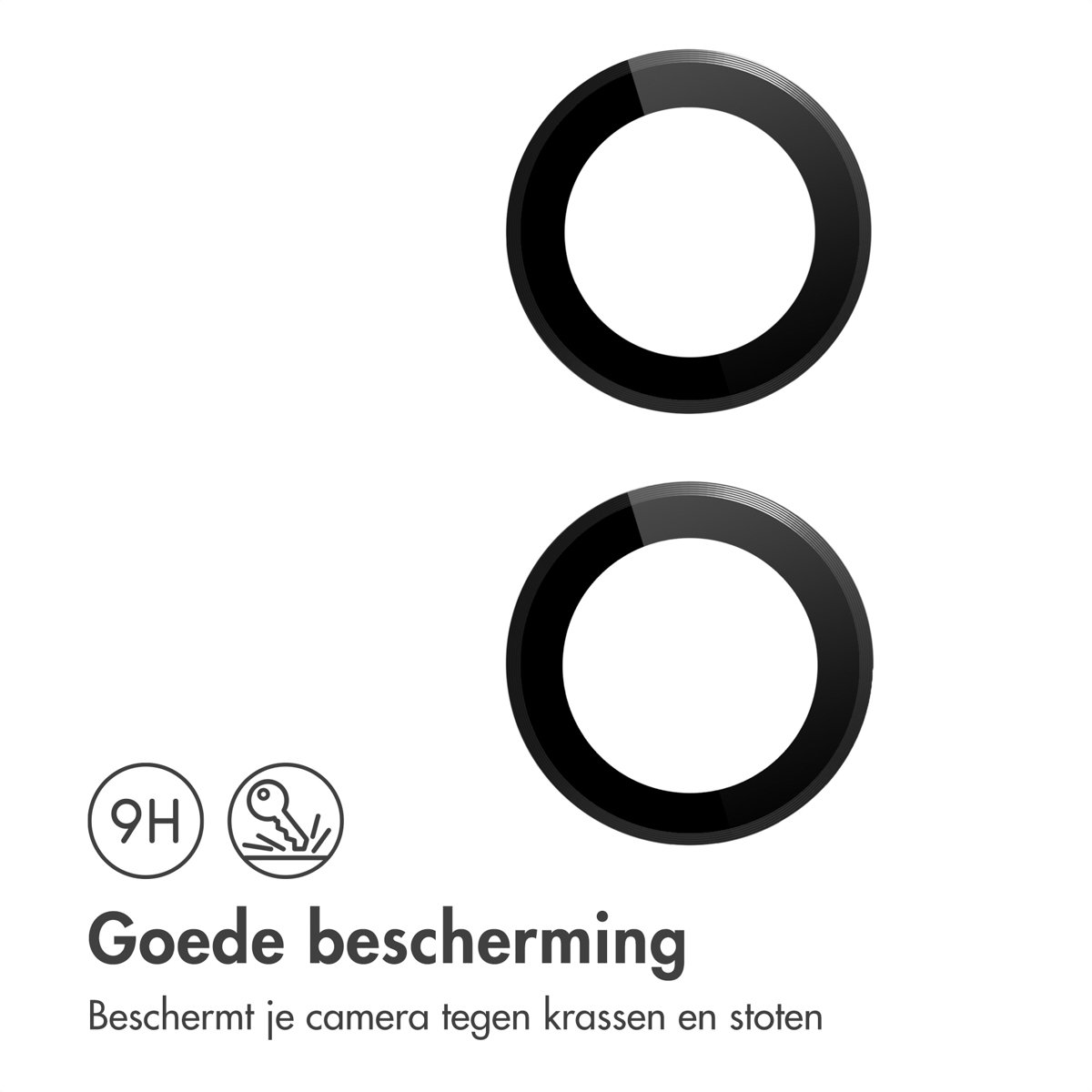 imoshion Camera Lens Protector - Geschikt voor Apple iPhone 17 / 16 Plus / 16 - 2 Pack - Zwart — cadeau in Cadeau-ideeën - foto 2