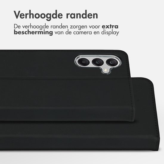 Étui pour Samsung Galaxy A25 avec porte-cartes - Accezz Wallet Softcase Bookcase - Zwart