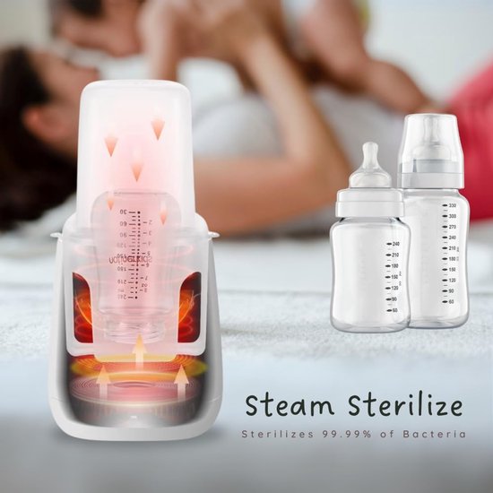 10-in-1 flessenwarmer - Met nauwkeurige temperatuurregeling - warmtebehoud- en voedselverwarmingsfuncties - Geschikt voor alle soorten flessen - Wordt geleverd met een nachtlampje en LED-display. van Merkloos — afbeelding 5