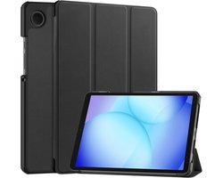 Hoesje - Geschikt voor Samsung Galaxy Tab A11 / A9 - Dun & Stevig - Hardcover Book Case - Trifold Bookcase Hoes - Hard Cover - Tablethoes - Zwart