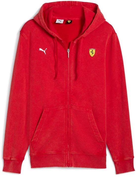 Puma Ferrari Sportswear Relaxed Fit Trainingsjack Rood S Man van Merkloos — afbeelding 5