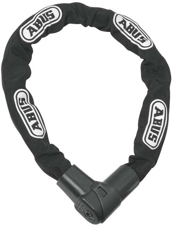 ABUS kettingslot CityChain 1010 - Flexibel fietsslot voor fietsen en e-bikes - van gehard staal en met textielmantel - ABUS-Security Level 12 - 140 cm - zwart van Merkloos — afbeelding 3