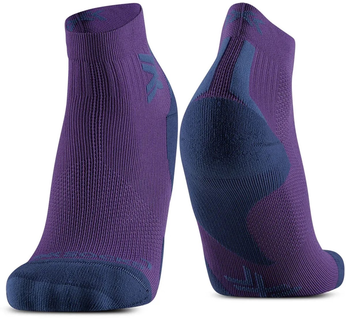 X-Socks Run Discover Ankle Hardloopsokken Neobergine/X 42-44 Zwart
