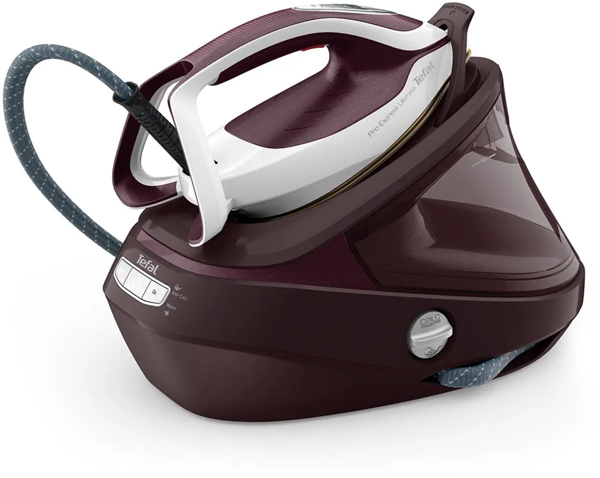 Bol.com Tefal GV9721 Pro Express Ultimate II - Stoomgenerator - 3000W - Bordeaux rood aanbieding