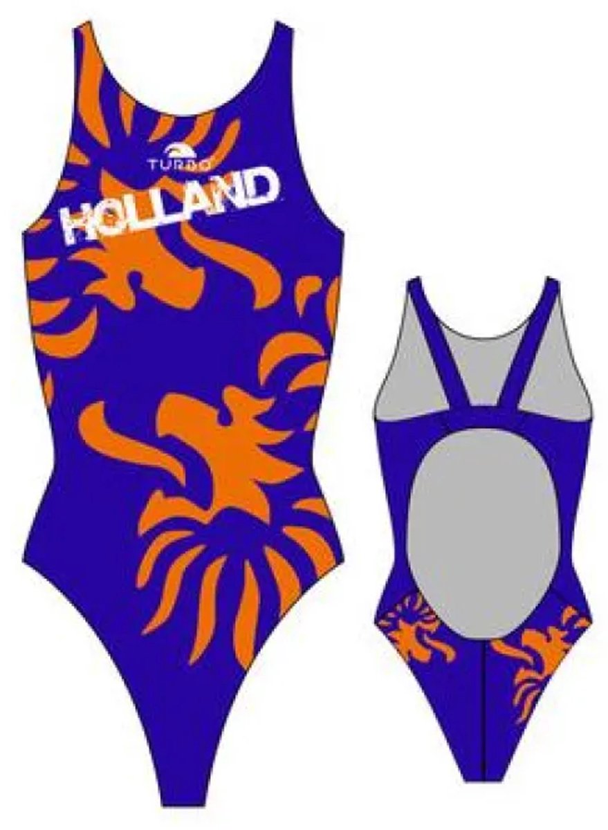 Turbo Holland Pro Resist Zwemkleding Blauw 2XL Vrouw Royal / Orange