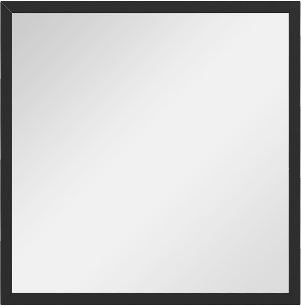 HOMCOM-Wandspiegel-Glas-50x50x2cm-Zwart