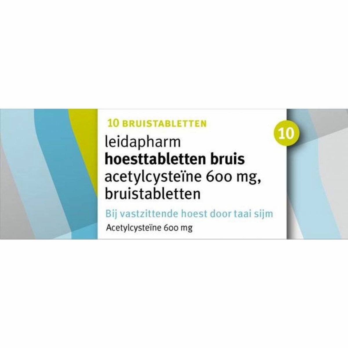 Leidapharm Hoesttabletten Acetylcysteïne 600mg - 3 x 10 bruistabletten