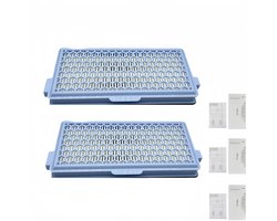 Vervangende HEPA-filters voor Miele Guard GN Hycean3D stofzuigers S8340/C2/C3/S6 S1/L1 Compact C1/Complete C2 - Inclusief 2 HEPA-filters 3 Airclean-uitlaatfilters en 3 motorafdekkingen Verpakking van 8