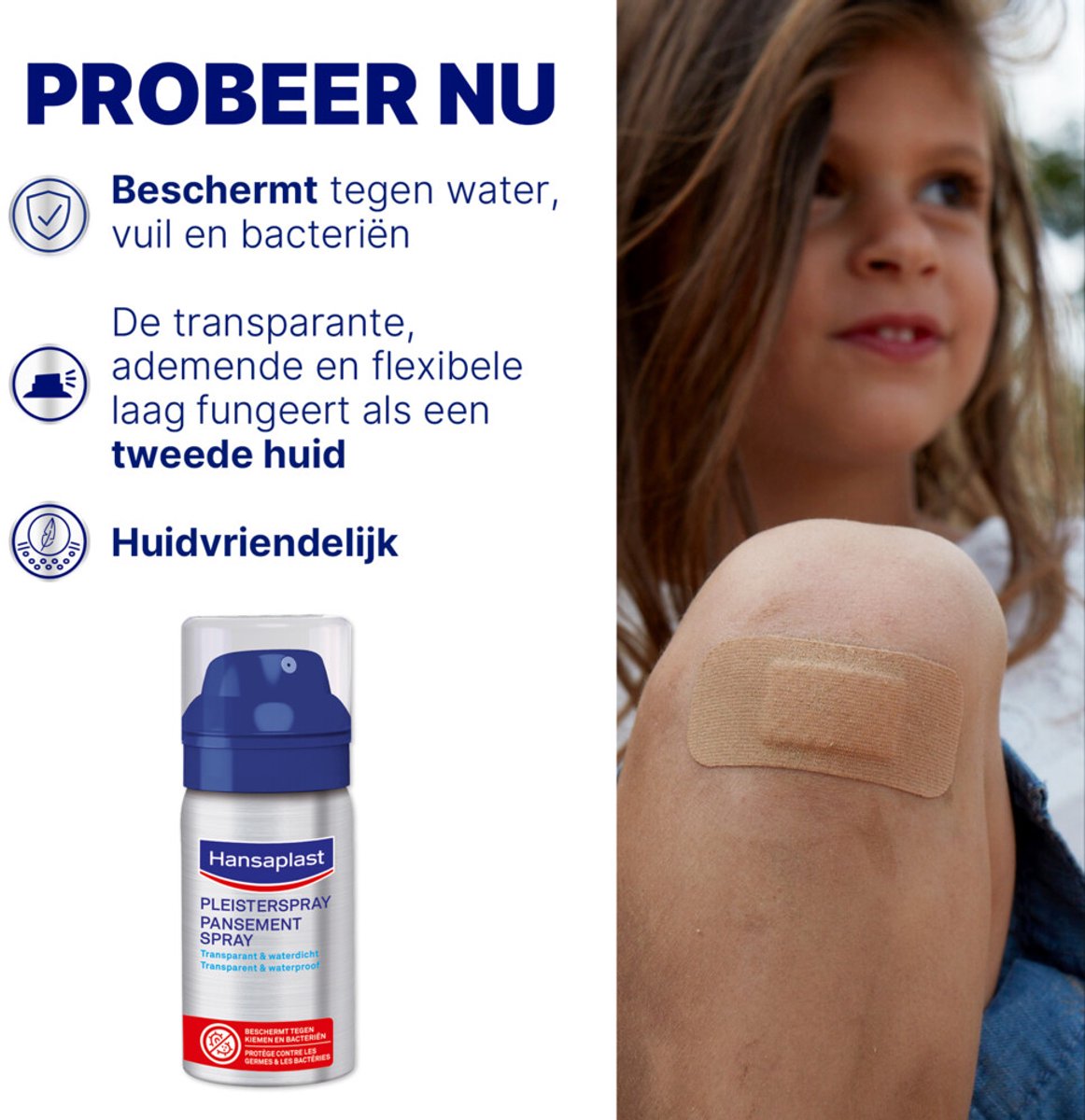 Hansaplast Pleister Spray - 2 x 32,5 ml - Voordeelverpakking