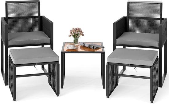 Set Tuintafel En Tuinstoelen 2 Plaatsen