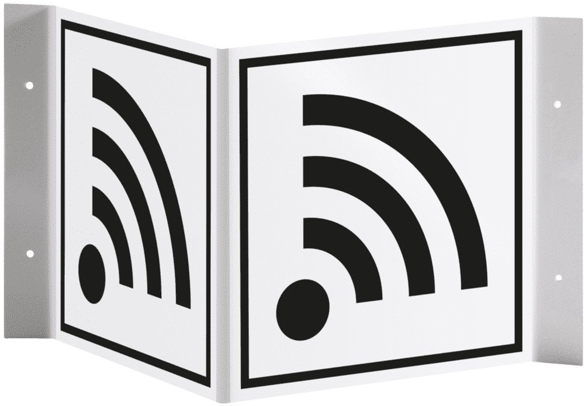 Panorama WiFi bord, 300 x 150 mm - kunststof