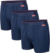 Lot de 3 boxers amples Undiemeister - Boxers homme - Sous Sous-vêtements - Slips homme - Fabriqués en Mellowood - Boxer - Storm Cloud (Blauw) - Lot de 3 - L
