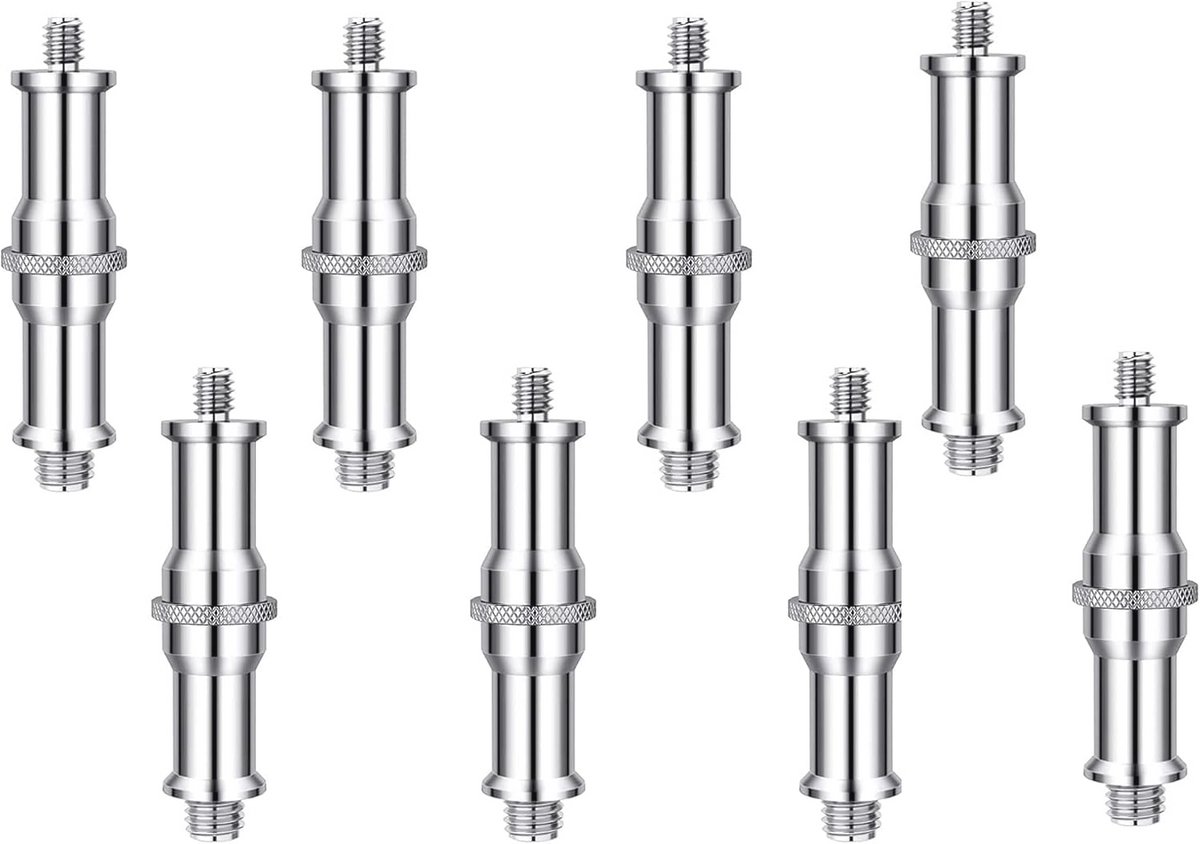 8 Stuks 1/4 naar 3/8 Adapter Draad voor Studio Verlichting en Statief