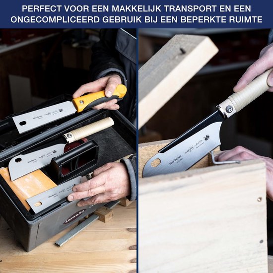 Augusta-Heckenrose Japanse zaag Dozuki - traditionele zaag met stevige stalen rug & lang basthandvat - driezijdig diamantgeslepen - speciale vertanding voor fijne zaagsneden in hout