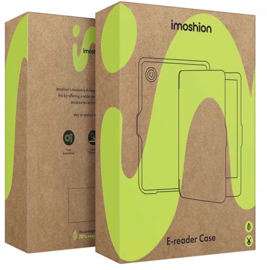 iMoshion Ereader Cover / Hoesje Geschikt voor Kobo Sage / Tolino Epos 3 - iMoshion Vegan Leather Bookcase - Rosé goud van iMoshion — afbeelding 2