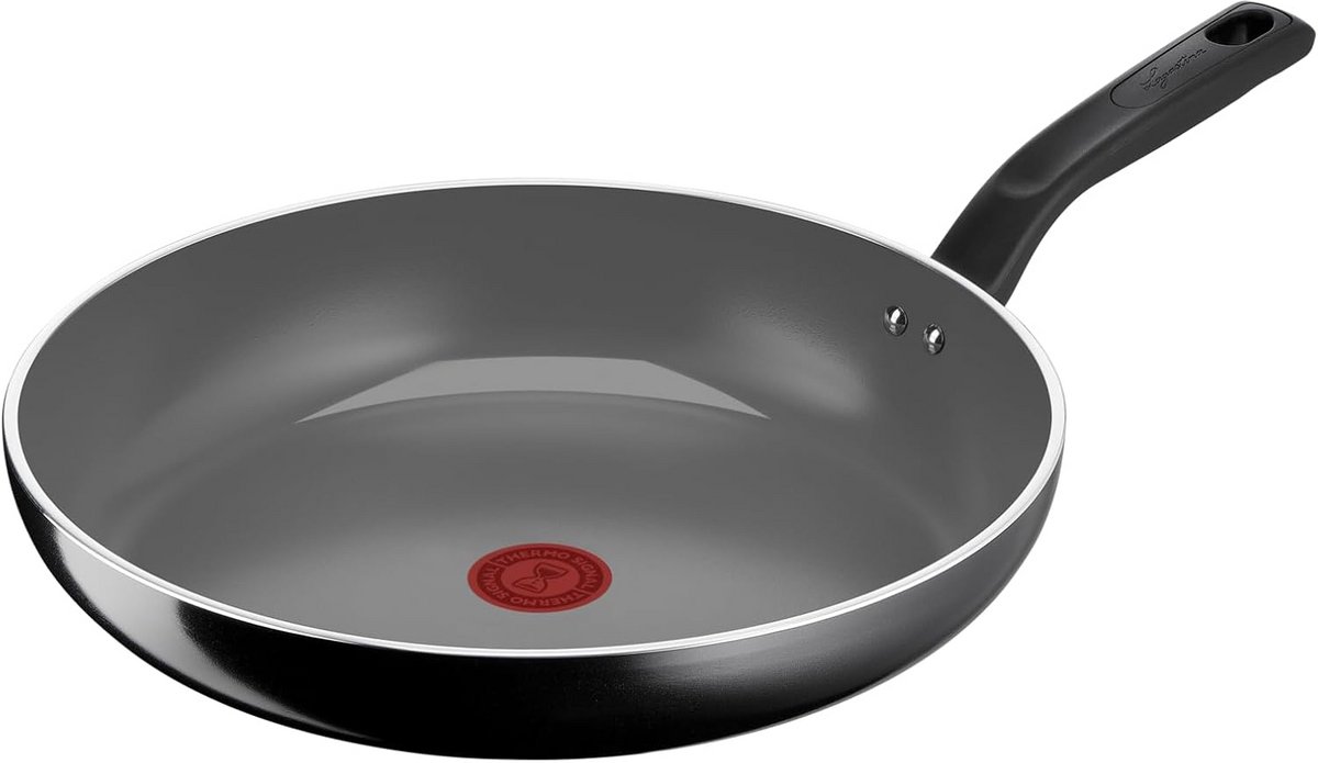 Druppelpan 32 cm met antiaanbaklaag en thermo-signaal, geschikt voor inductie