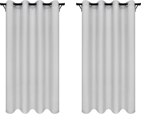 Ystyle Gordijnen Kant En Klaar Set Van 2, 140x300cm, Gordijnen Verduisterend Met Ringen