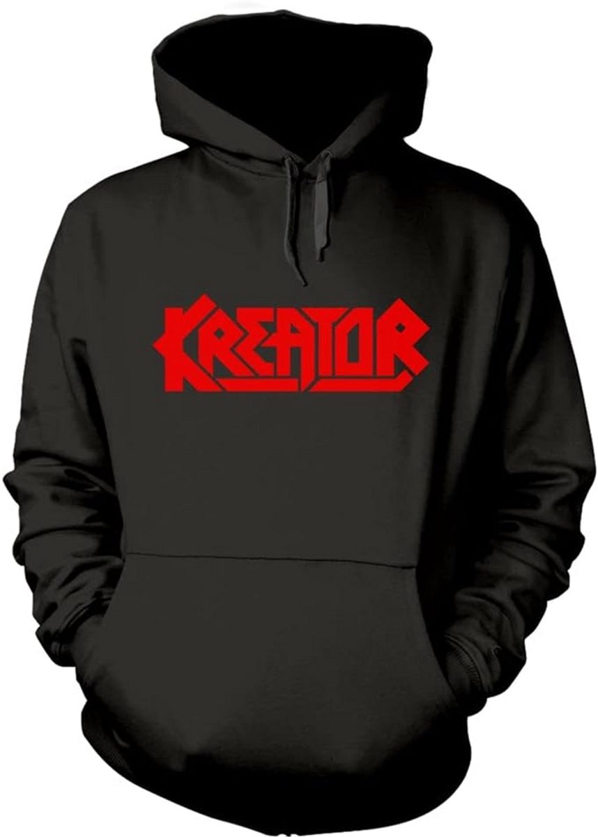 Hoodie met Capuchon Zwart Band Merch Kleding