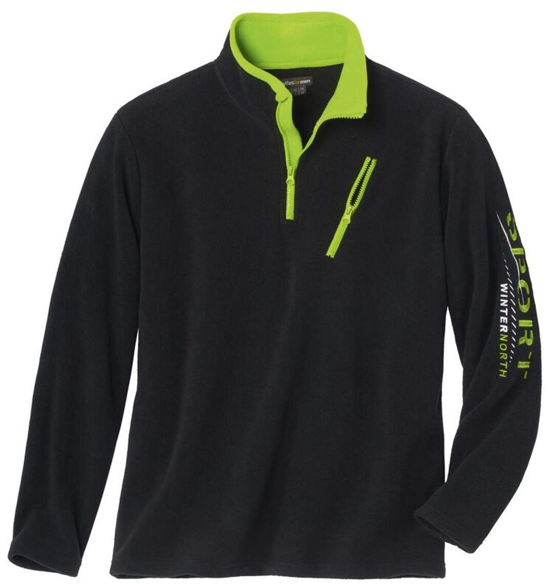 ATLAS FOR MEN - Sweater van fleece Winter Sport - Heren - Verkrijgbaar in grote maten - 5XL