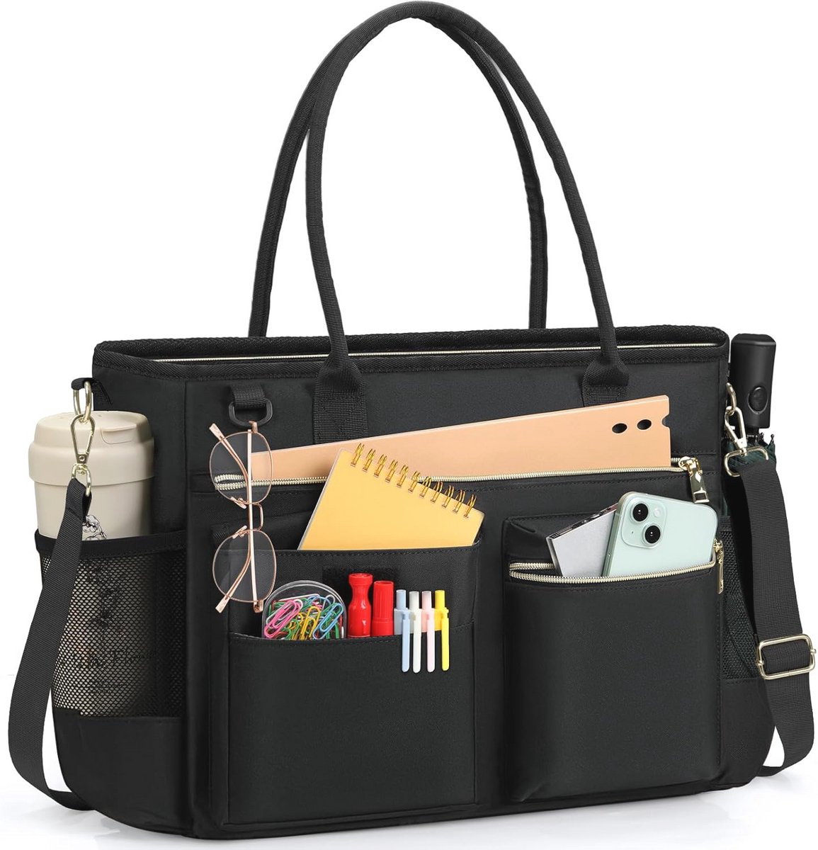 Laptoptas voor Vrouwen 15.6 Inch – Professionele Schoudertas voor Werk en School