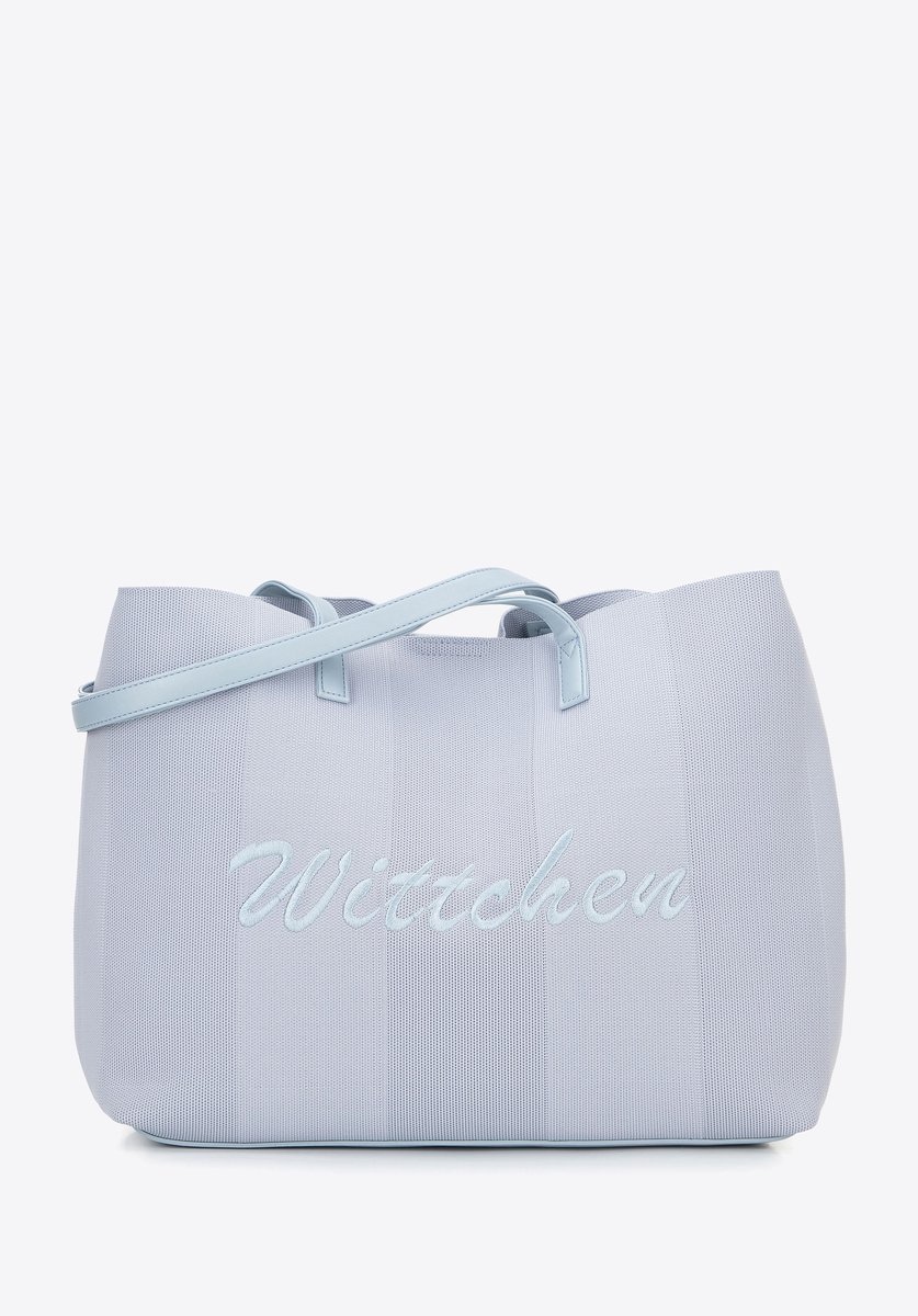 Wittchen - Grote Shopper - Polyester en Eco-leer - Blauw - Verstelbare Band