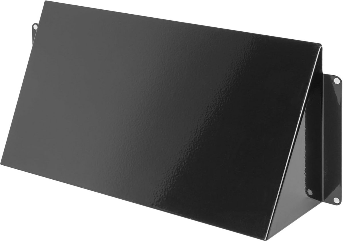 Extern Ventilatierooster 250 x 120 mm - Zwart Verzinkt Stalen Afzuigkap