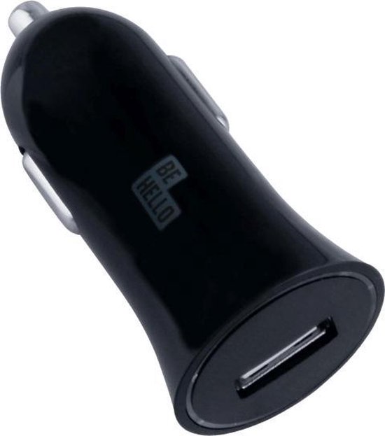 BeHello Autolader met 1 USB-Poort 2.1A Zwart