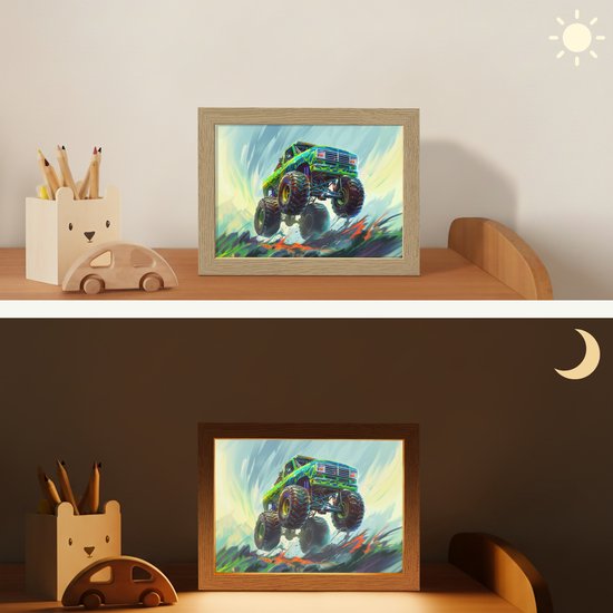 Lichtbak met kabel 15 x 20 cm Jungle - Luipaard van Merkloos — afbeelding 4