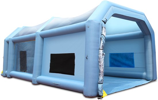 Opblaasbare Spuitcabine voor Autospuiten, 10 X 6 X 4 m met Filtersysteem en 2 Ventilatoren van Maxlead. — afbeelding 2