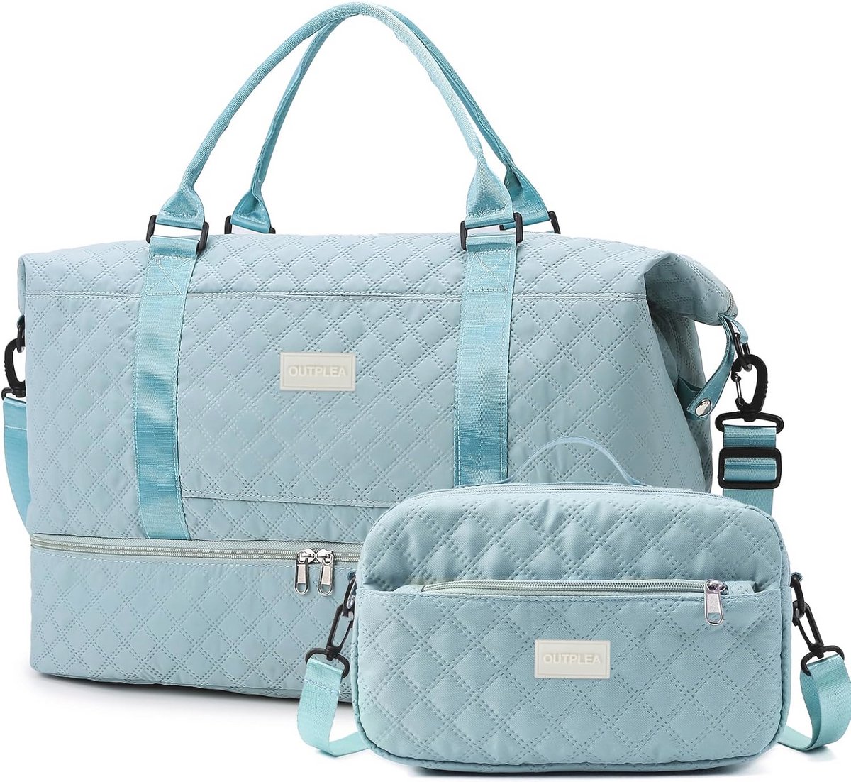 Sporttas met Schoenenvak en Toilettas - 55 Liter Voor Reizen, Camping en Fitness