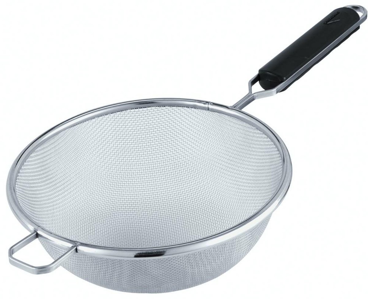 Passeerzeef met dubbel net, Ø 23 cm, 27,5 cm steel, 18/10 roestvrij staal, ABS