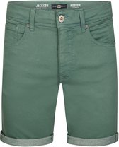 Petrol Industries Denim Shorts Heren - Jogg Denim Korte Broek - Slim Fit - Stretch Spijkerbroek - Herenkleding - 5 Zakken - Mannen Jeans - Groen - Maat L