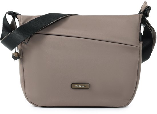 Hedgren Gravity – Sac bandoulière M – Déperlant et anti-poussière – Bandoulière réglable – Avec porte-clés – Polyester - Morel