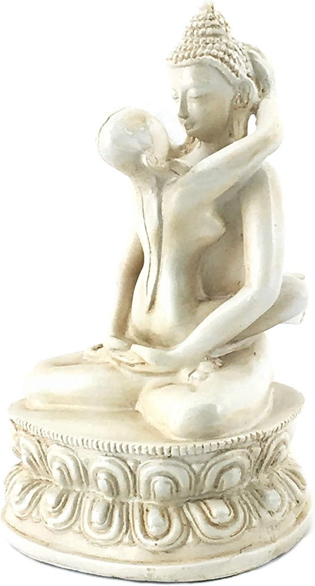 Yab Yum Boeddha Beeldje Shakti Omhelzing Tantra 15 cm Hoog — afbeelding 5